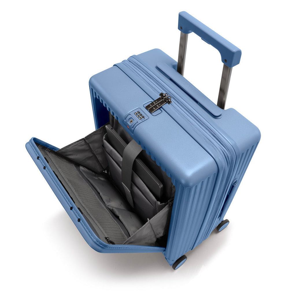 Heys Latch 21" Carry-On Luggage Quick Front Access Meets Innovative Dual Lock Security Heys