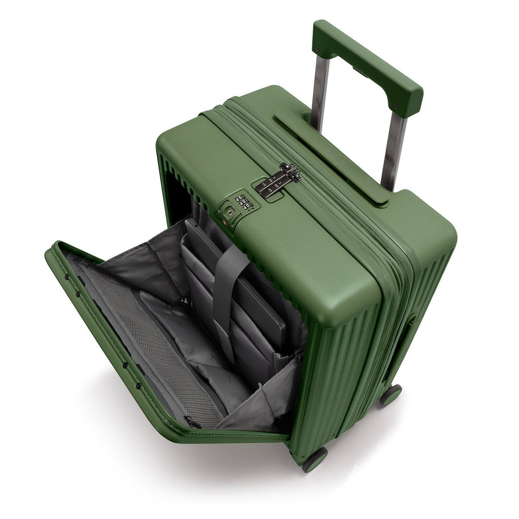 Heys Latch 21" Carry-On Luggage Quick Front Access Meets Innovative Dual Lock Security Heys