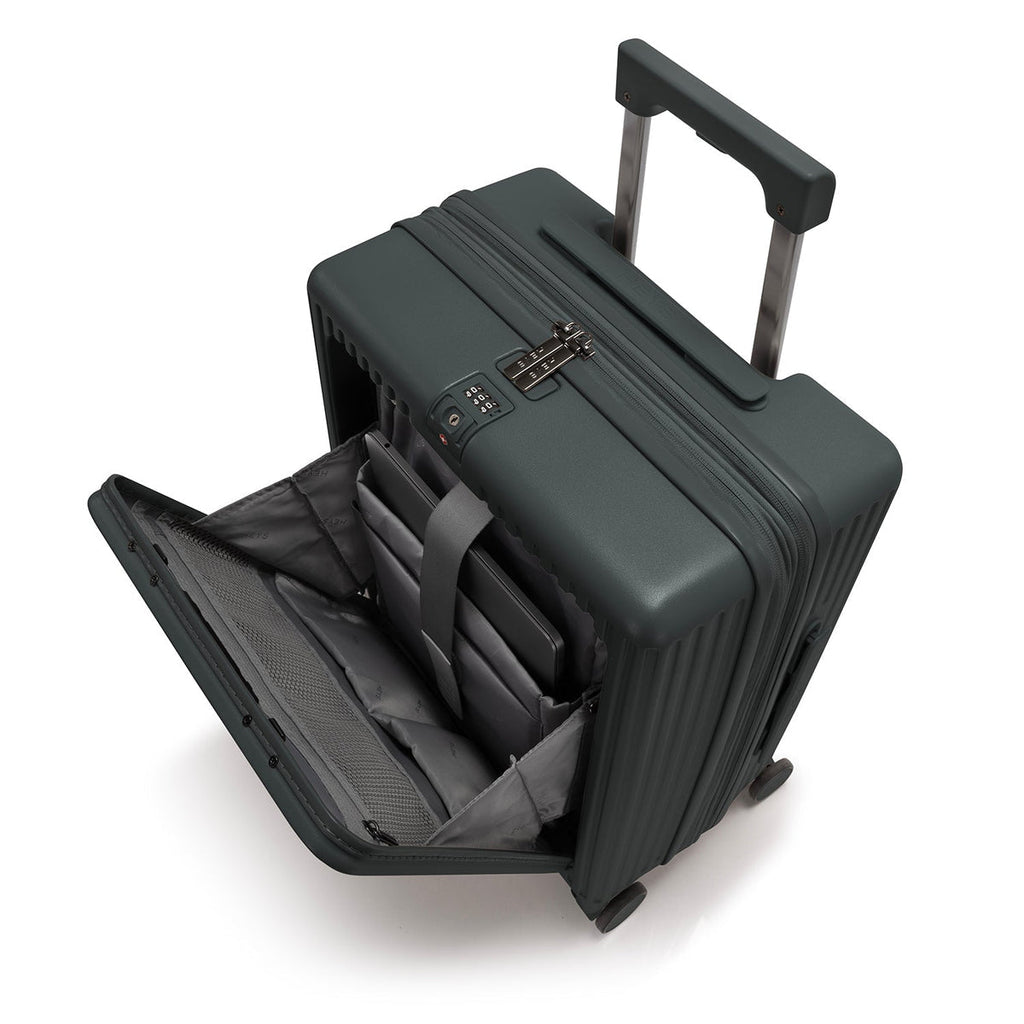 Heys Latch 21" Carry-On Luggage Quick Front Access Meets Innovative Dual Lock Security Heys