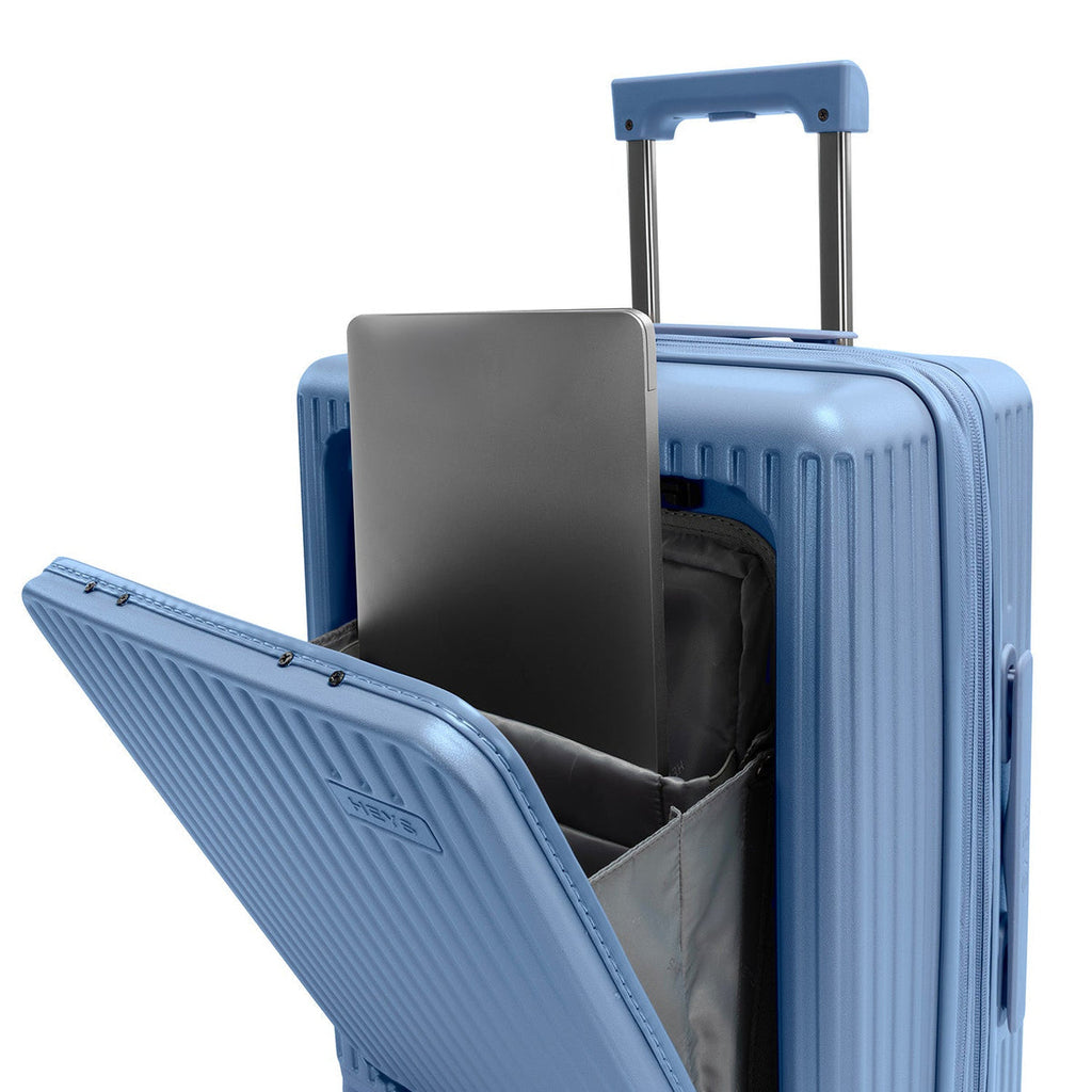 Heys Latch 21" Carry-On Luggage Quick Front Access Meets Innovative Dual Lock Security Heys