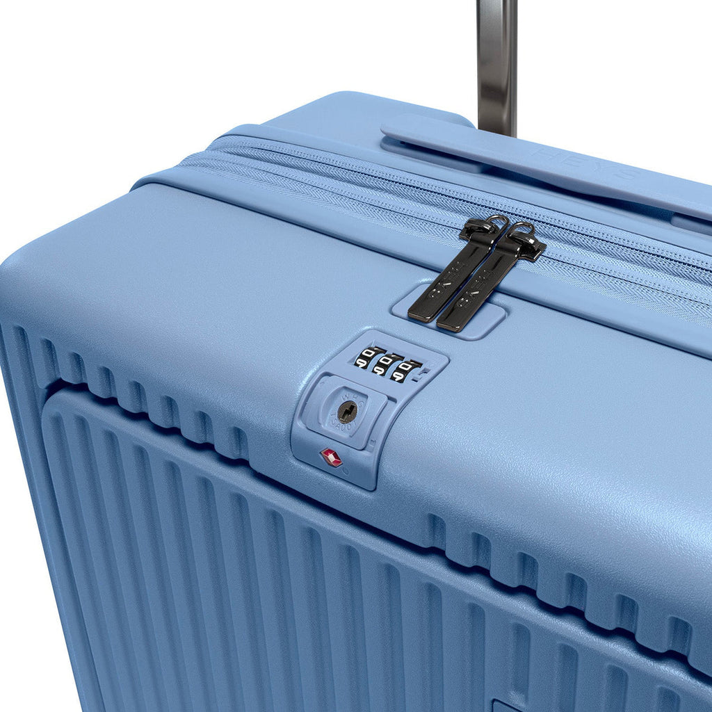 Heys Latch 21" Carry-On Luggage Quick Front Access Meets Innovative Dual Lock Security Heys