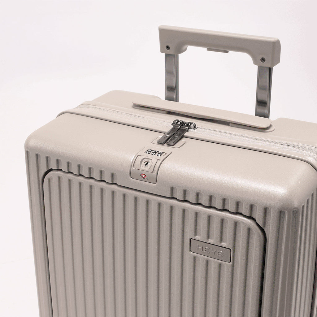 Heys Latch 21" Carry-On Luggage Quick Front Access Meets Innovative Dual Lock Security Heys