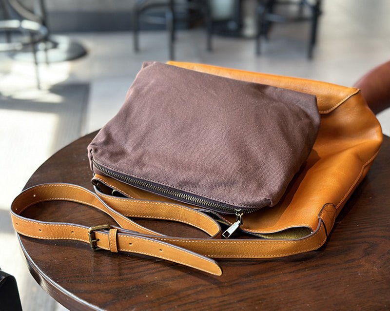 Leather Designer Bucket Bag With Adjustable Strap, Women Full Grain Leather Shoulder Bag For Everyday Use, Soft Leather Crossbody Bag RockCow Leather Studio