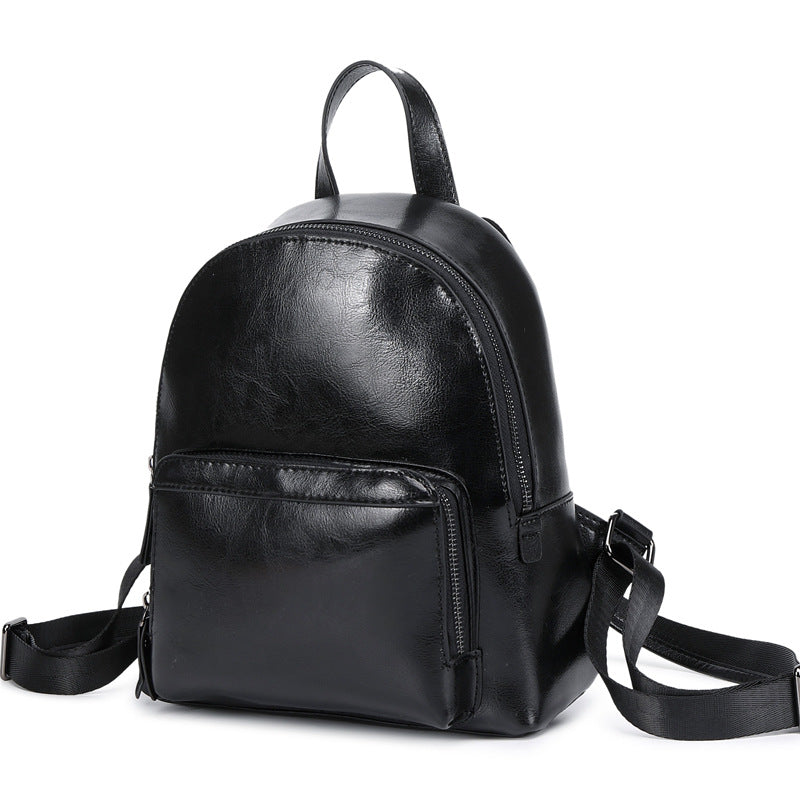Leather Backpack Women Top Grain Leather Backpack Purse Top Natural Cowhide Leather City Backpack Leather Travel Rucksack SX3096 RockCow Leather Studio
