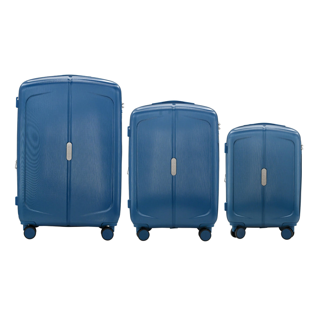 IZOD Mateo Travel 3 Piece Luggage Set - Durable ABS Hard Shell with 360° Wheels and Combo Lock Mirage Luggage