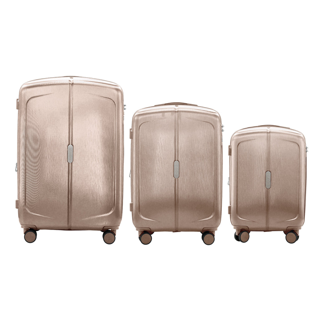 IZOD Mateo Travel 3 Piece Luggage Set - Durable ABS Hard Shell with 360° Wheels and Combo Lock Mirage Luggage