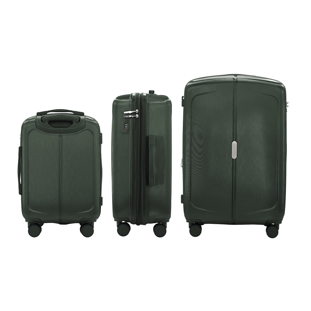 IZOD Mateo Travel 3 Piece Luggage Set - Durable ABS Hard Shell with 360° Wheels and Combo Lock Mirage Luggage