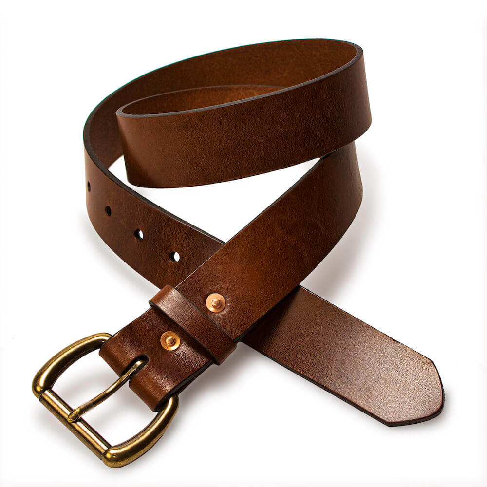 Heritage Leather Men's Belt Mission Mercantile Leather Goods