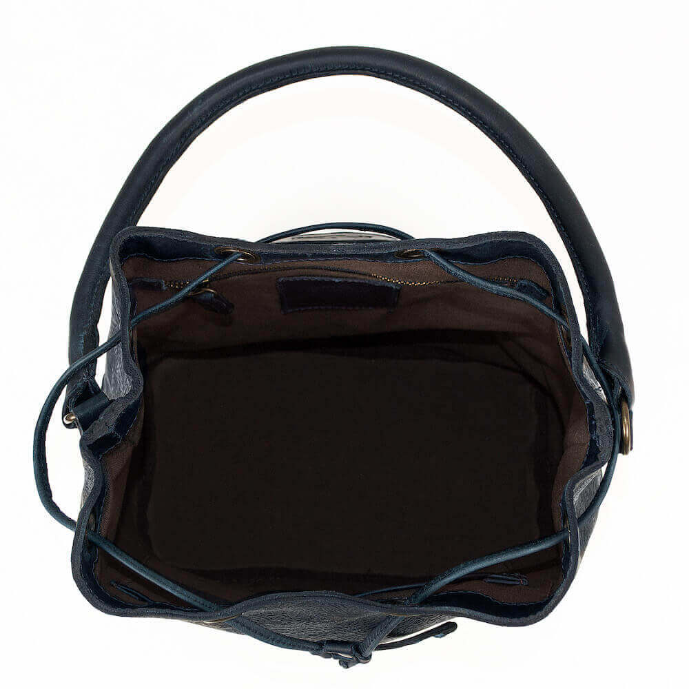 Tooled Leather Bucket Bag Mission Mercantile Leather Goods