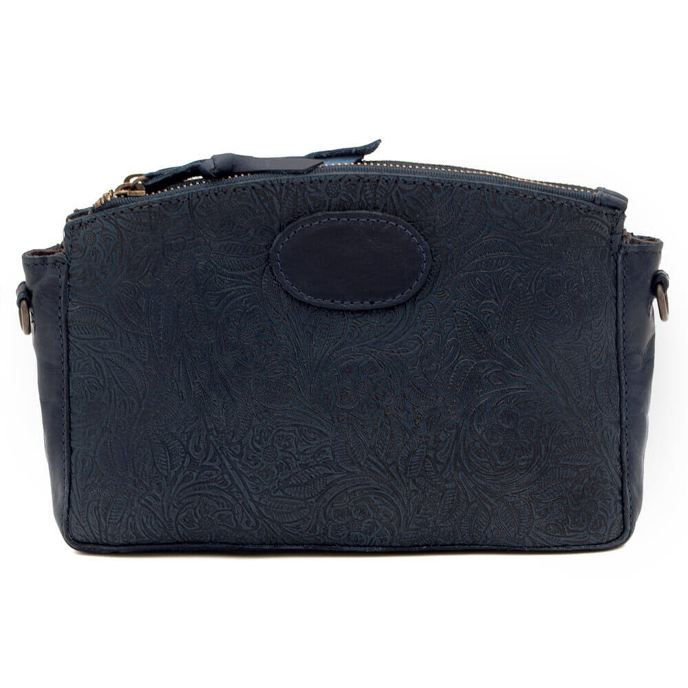 Tooled Leather Crossbody Bag Mission Mercantile Leather Goods