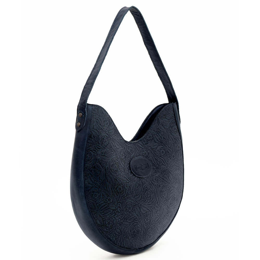 Tooled Leather Hobo Bag Mission Mercantile Leather Goods