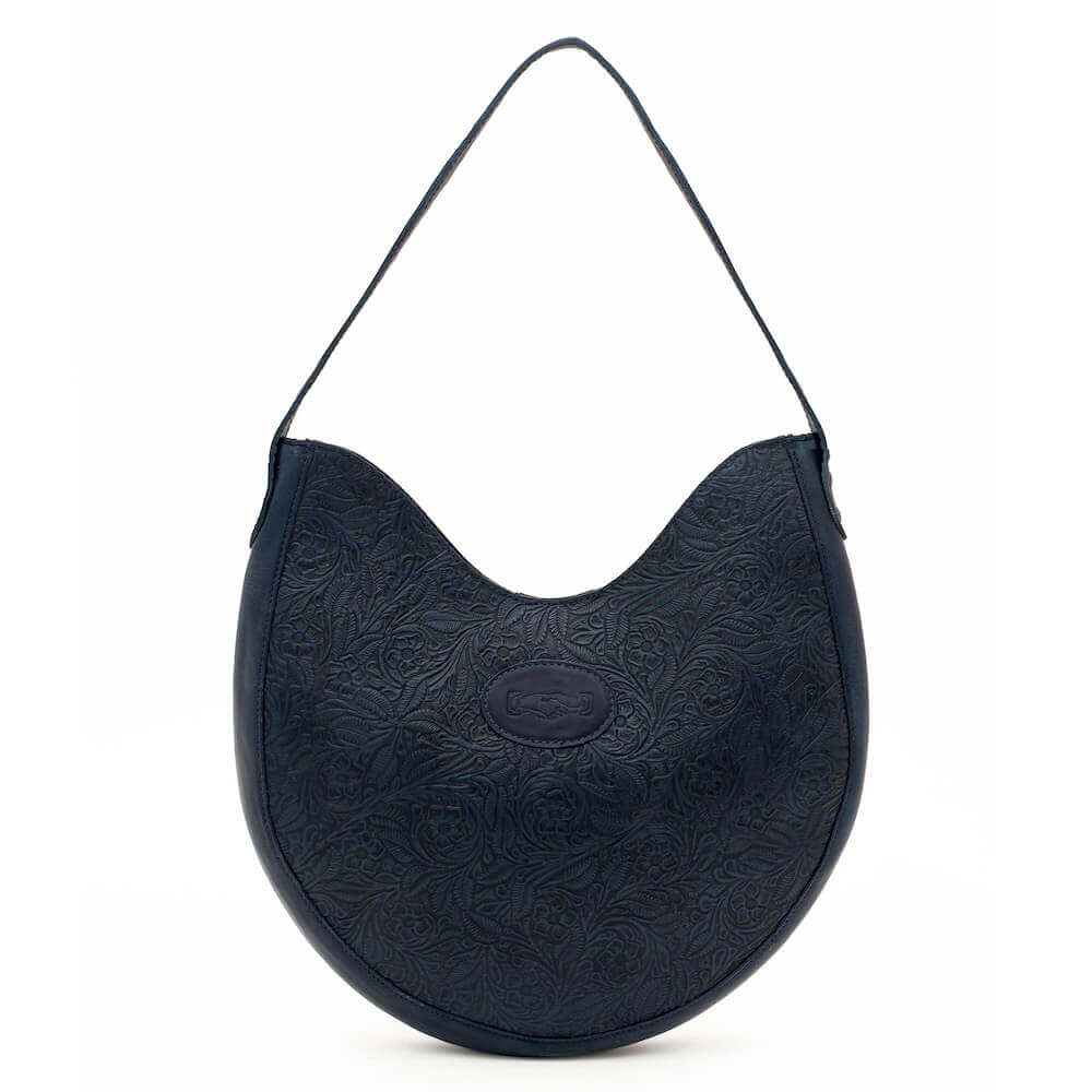 Tooled Leather Hobo Bag Mission Mercantile Leather Goods