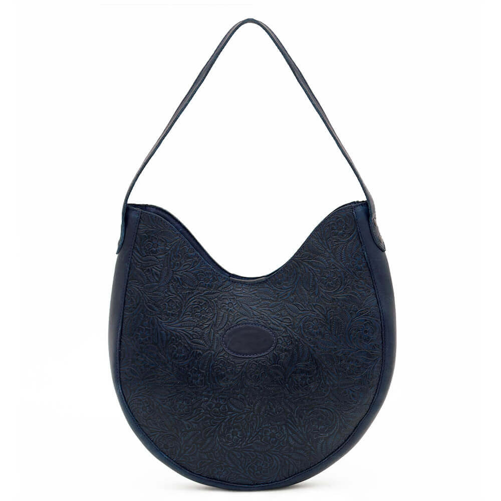 Tooled Leather Hobo Bag Mission Mercantile Leather Goods