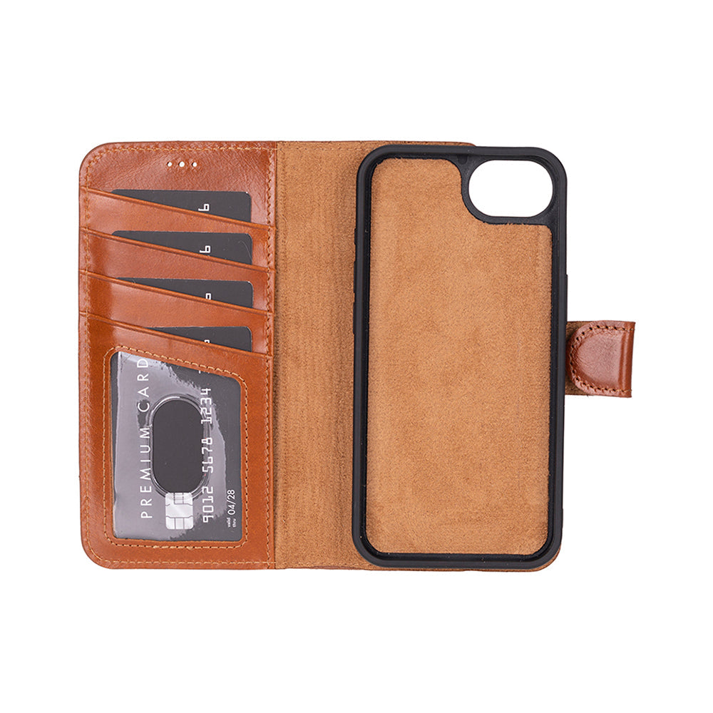 Magic iPhone 16E Detachable Leather Wallet Case Mizuri Leather