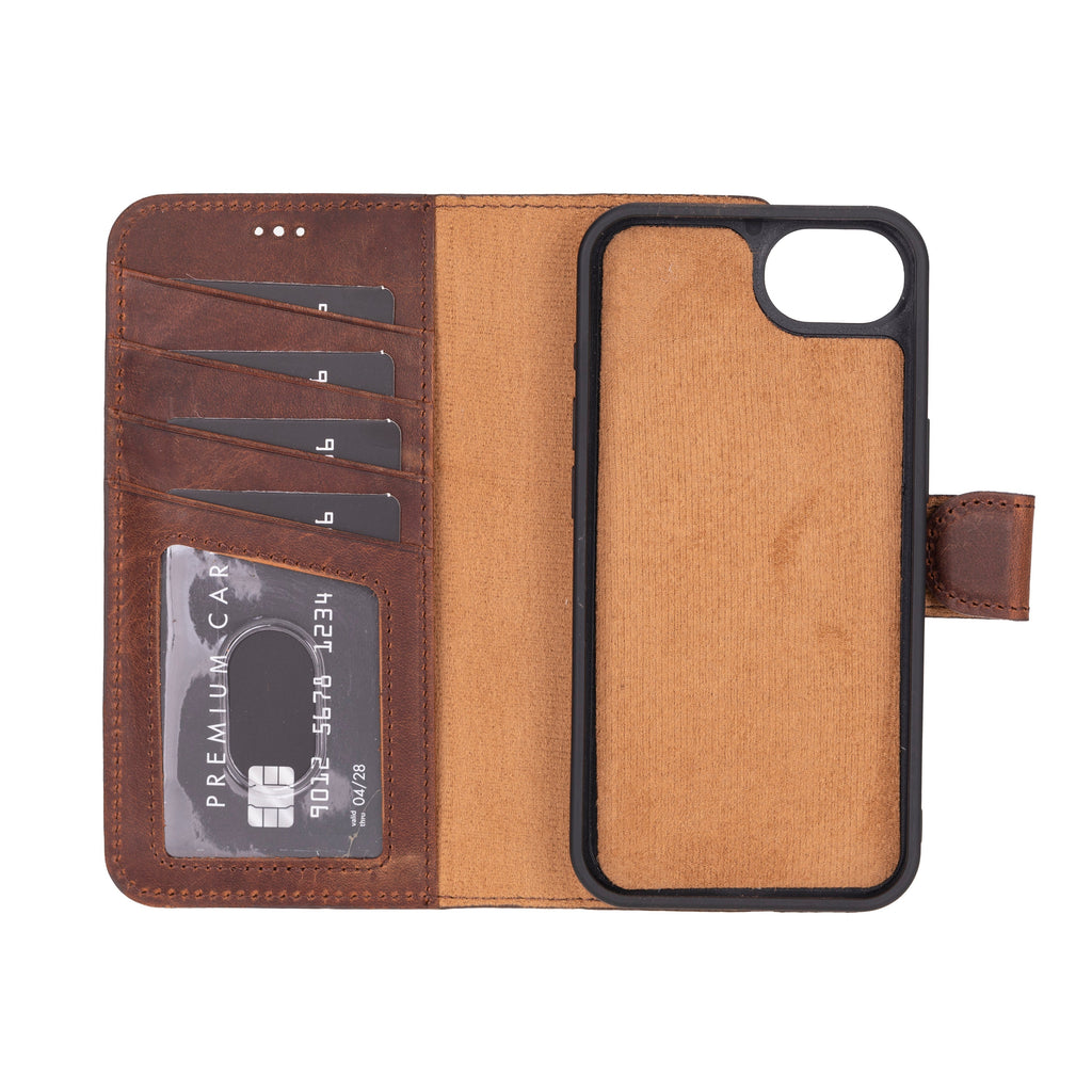 Magic iPhone 16E Detachable Leather Wallet Case Mizuri Leather