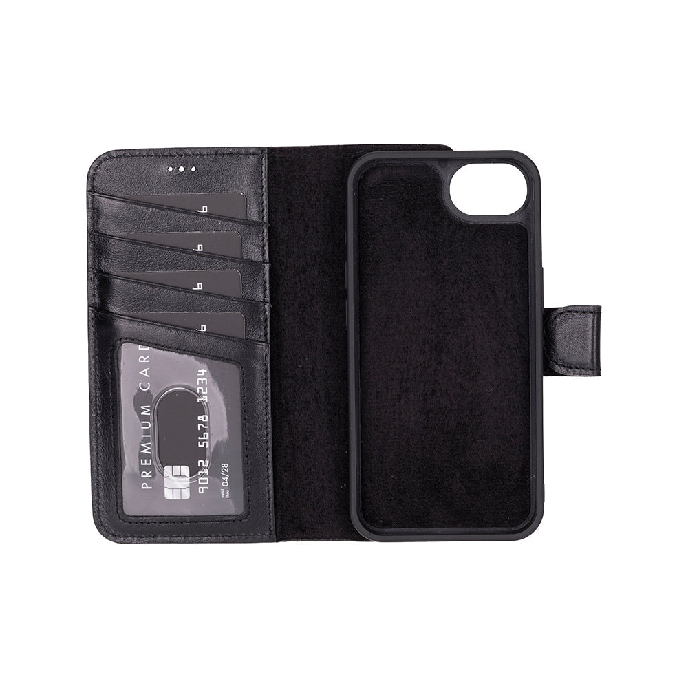 Magic iPhone 16E Detachable Leather Wallet Case Mizuri Leather