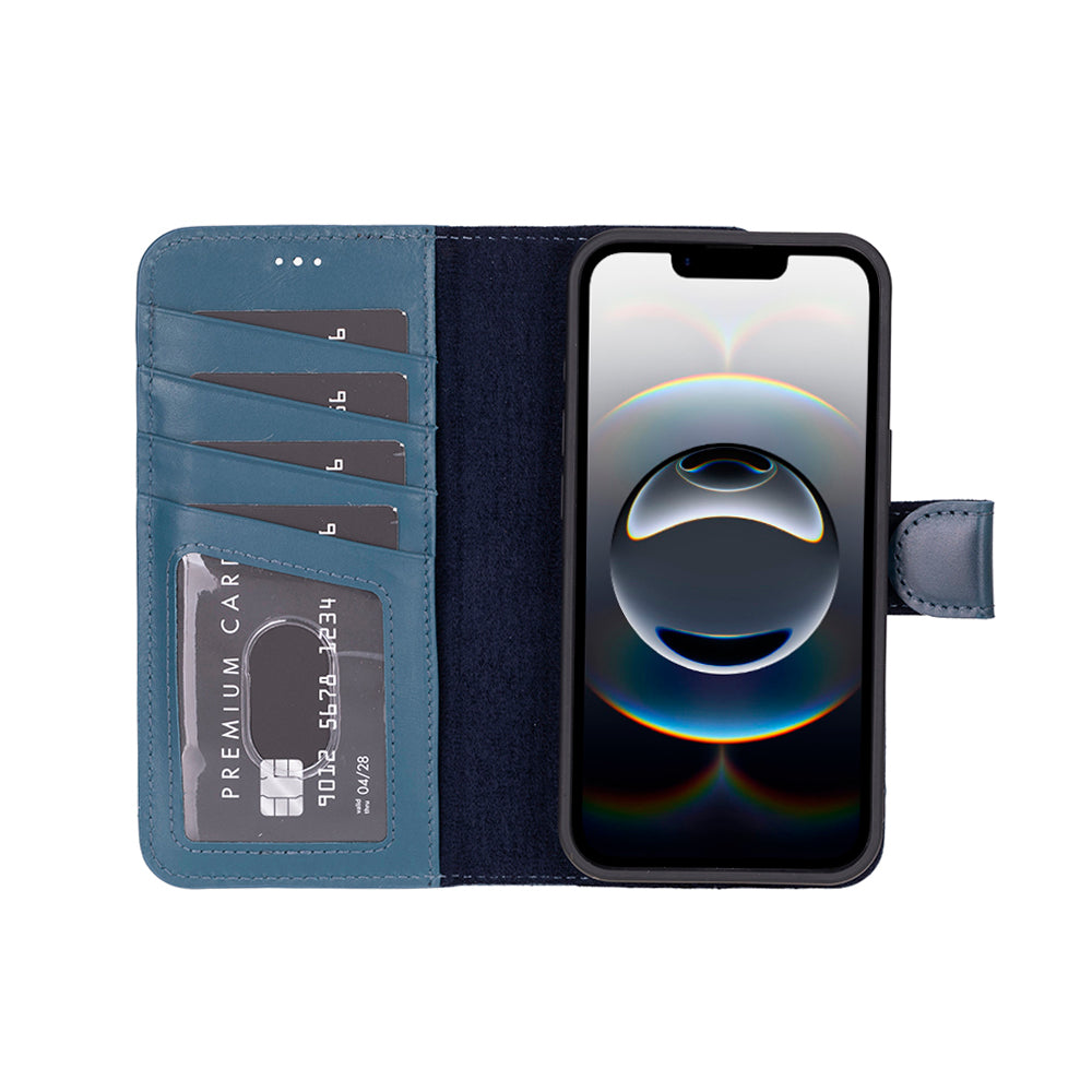 Magic iPhone 16E Detachable Leather Wallet Case Mizuri Leather