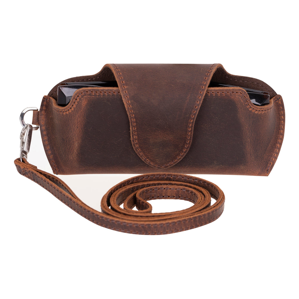 Riviera Leather Glasses Case - LuggageDesigners