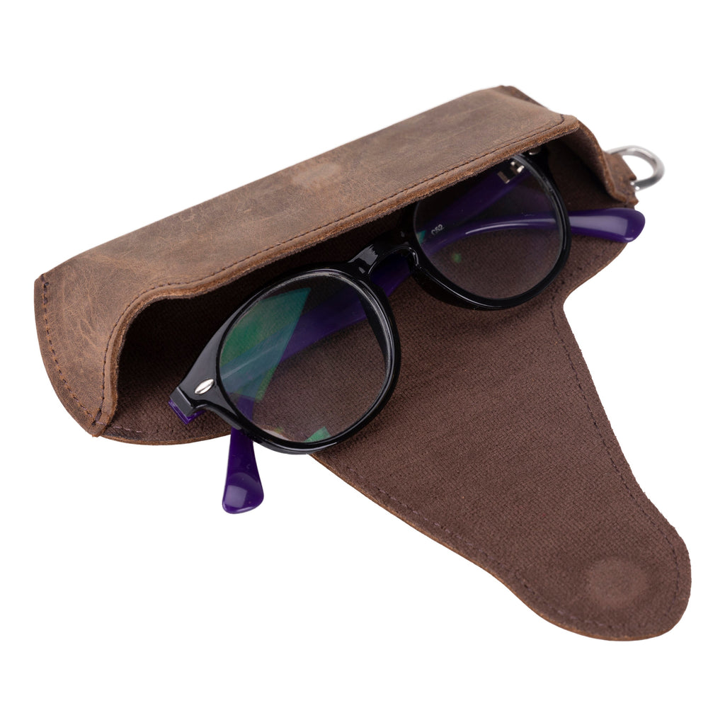 Riviera Leather Glasses Case - LuggageDesigners