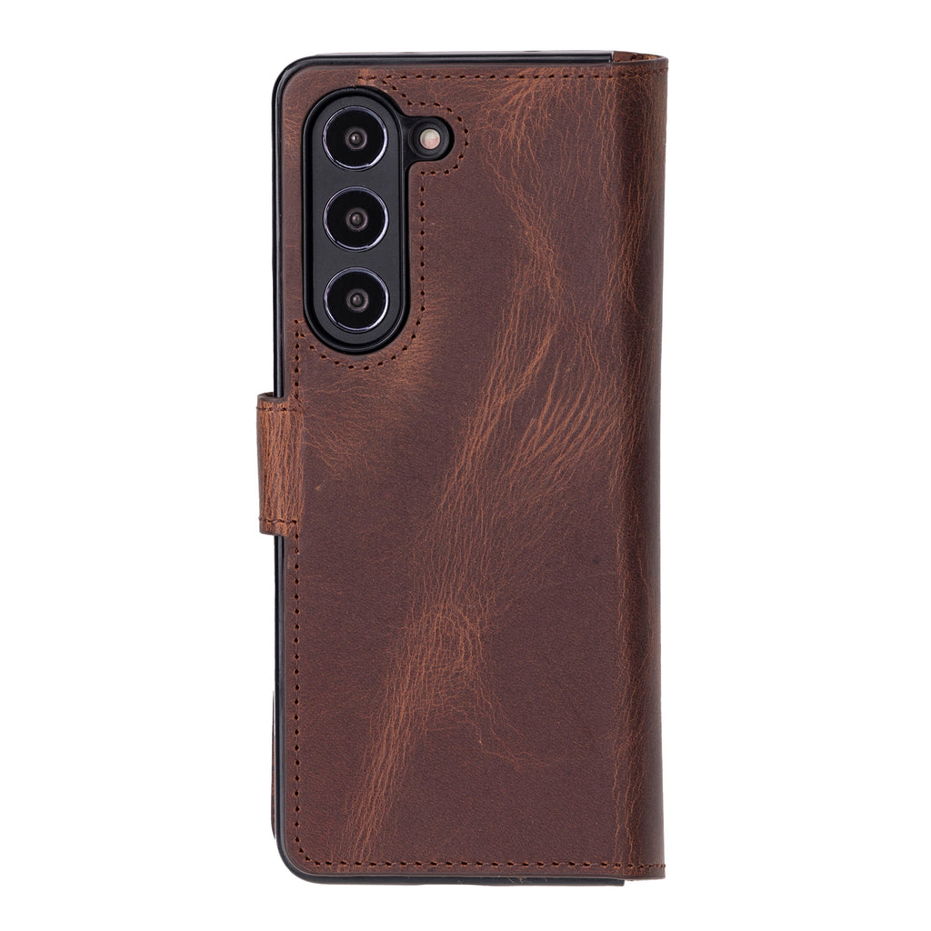 Wallet ID Leather Samsung Galaxy Z Fold 5 Folio Case Mizuri Leather