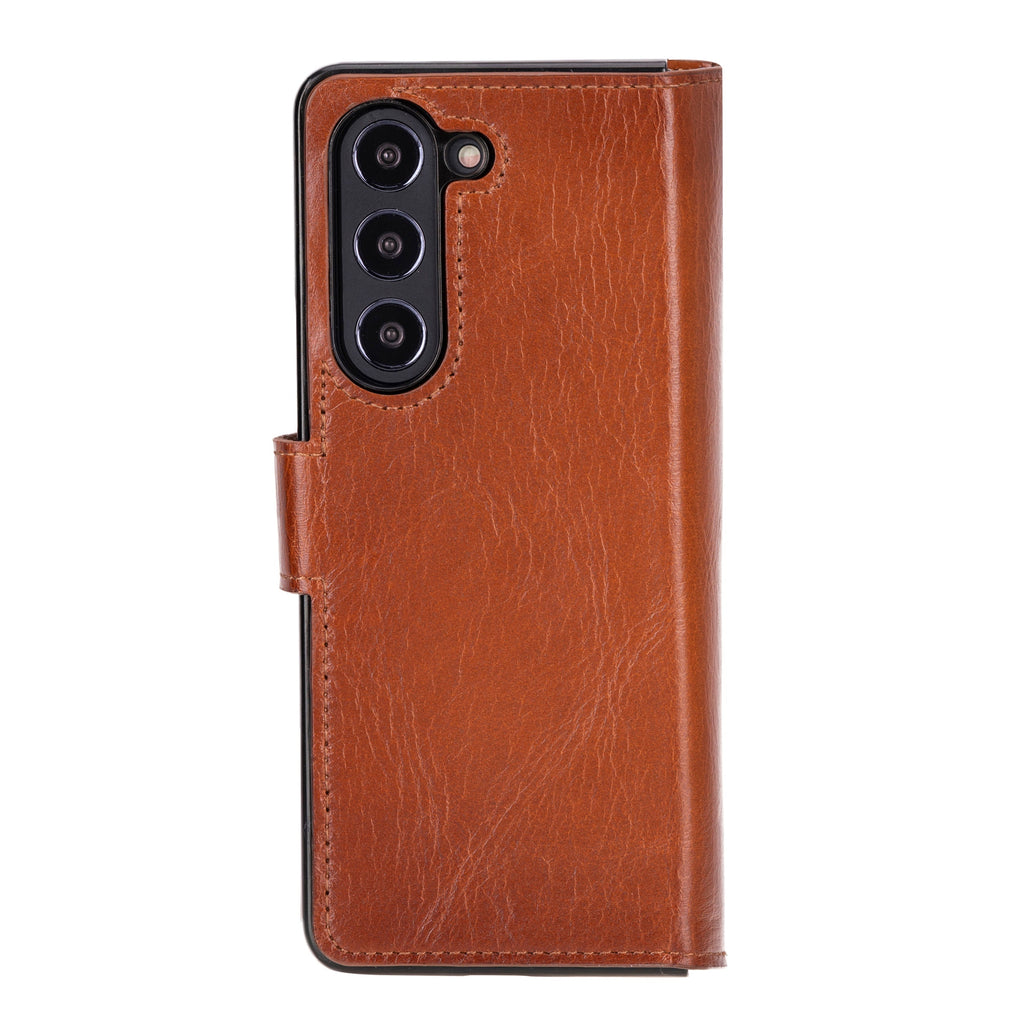 Wallet ID Leather Samsung Galaxy Z Fold 5 Folio Case Mizuri Leather