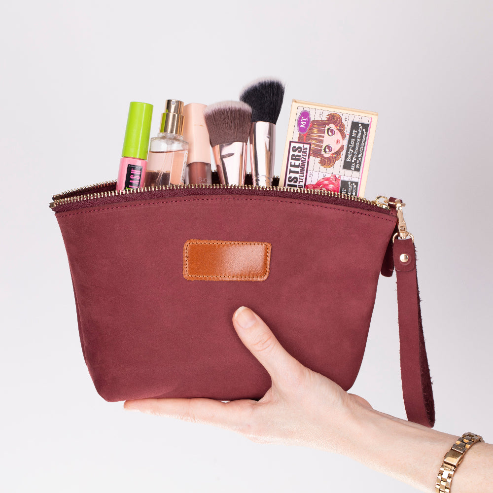 Luna Leather Makeup Bag Mizuri Leather