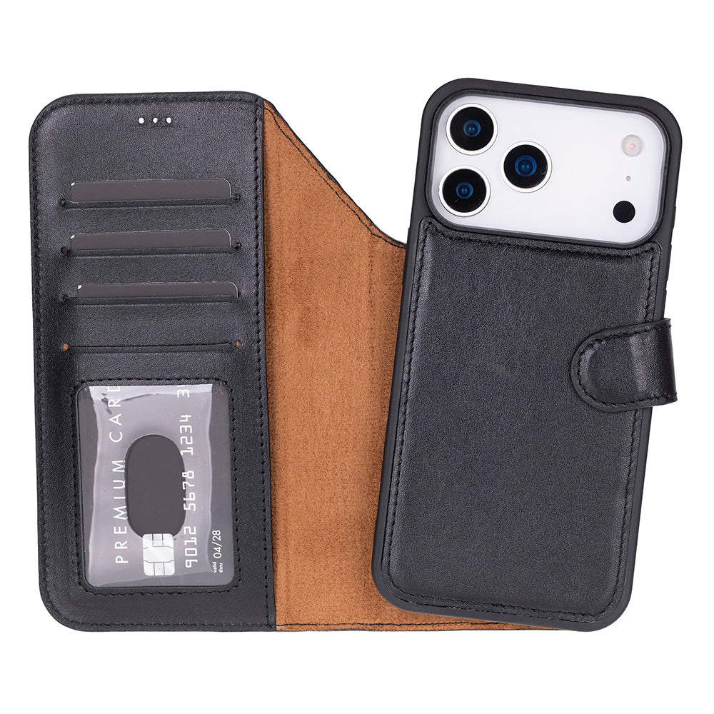 Magic iPhone 17 Pro Leather Detachable Wallet Case Mizuri Leather