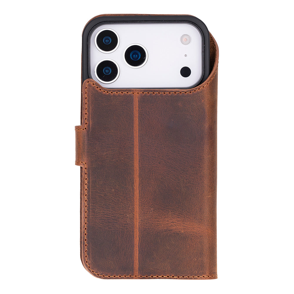 Magic iPhone 17 Pro Leather Detachable Wallet Case Mizuri Leather