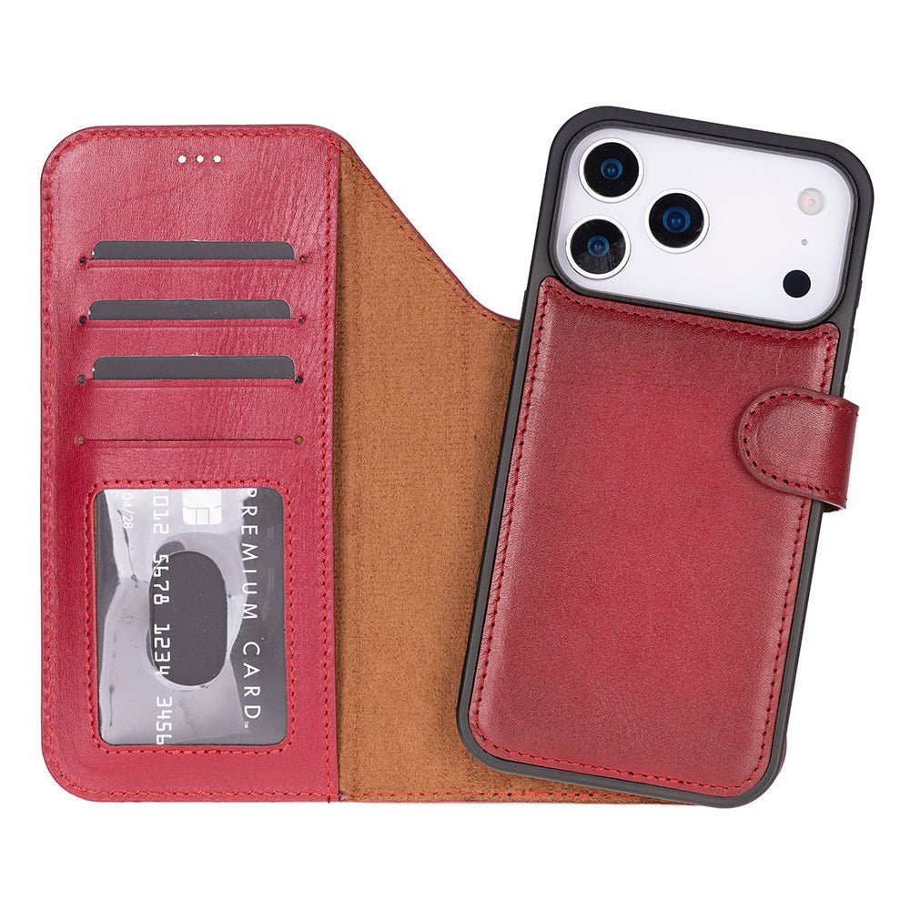 Magic iPhone 17 Pro Leather Detachable Wallet Case Mizuri Leather