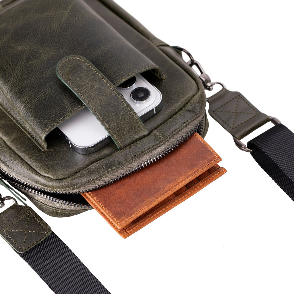 Pisa Leather Crossbody Bag Mizuri Leather