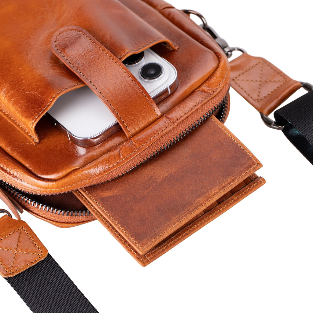 Pisa Leather Crossbody Bag Mizuri Leather