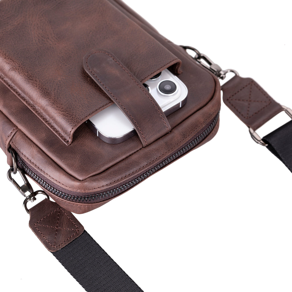 Pisa Leather Crossbody Bag Mizuri Leather