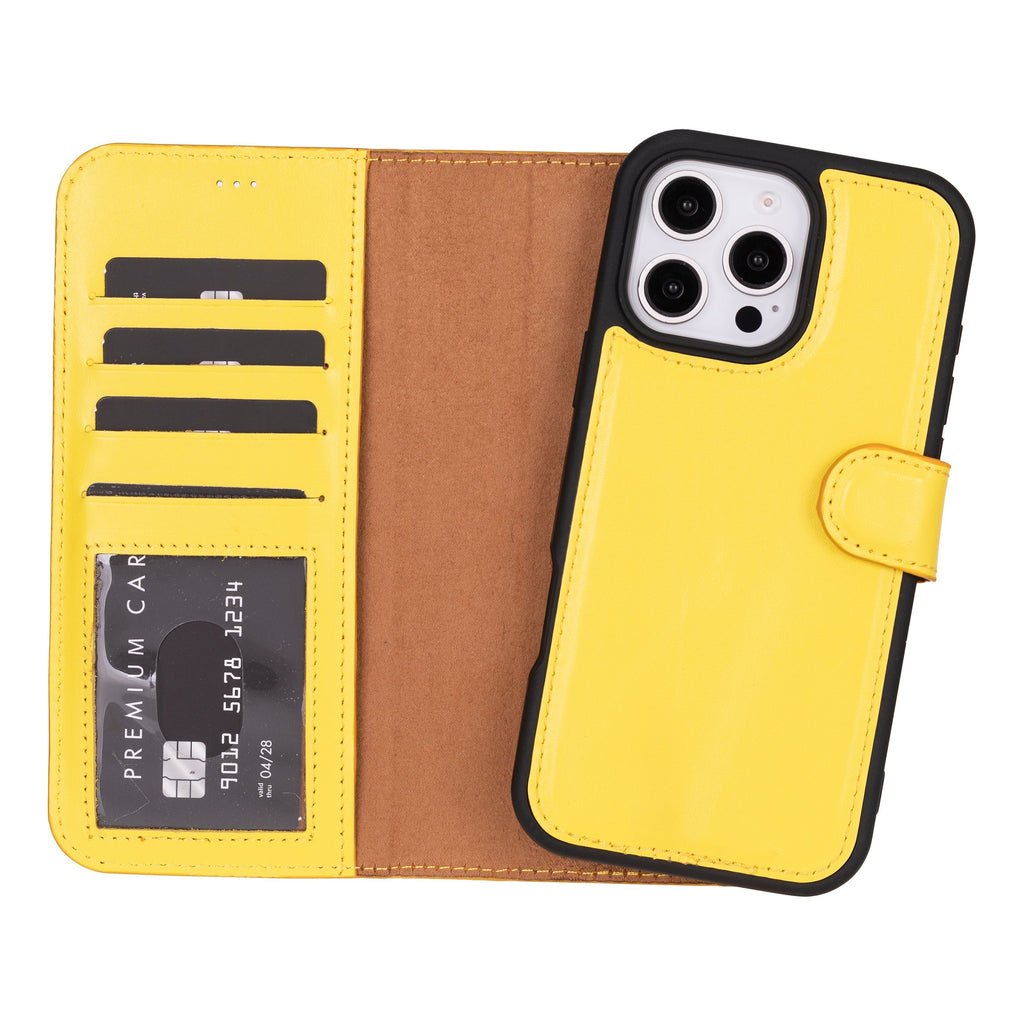 Magic iPhone 16 Pro Detachable Leather Wallet Case Mizuri Leather