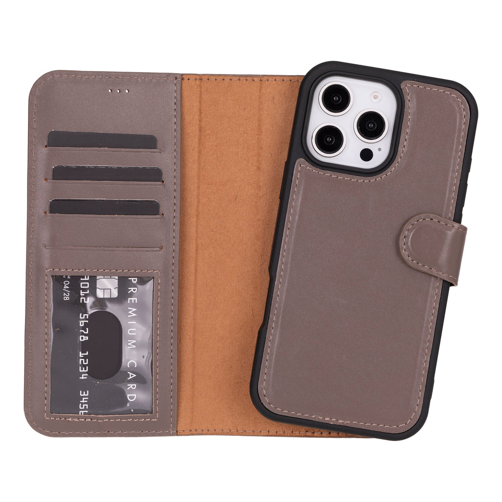 Magic iPhone 16 Pro Detachable Leather Wallet Case Mizuri Leather