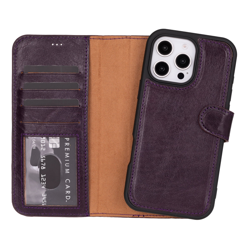 Magic iPhone 16 Pro Max Leather Detachable Wallet Case Mizuri Leather