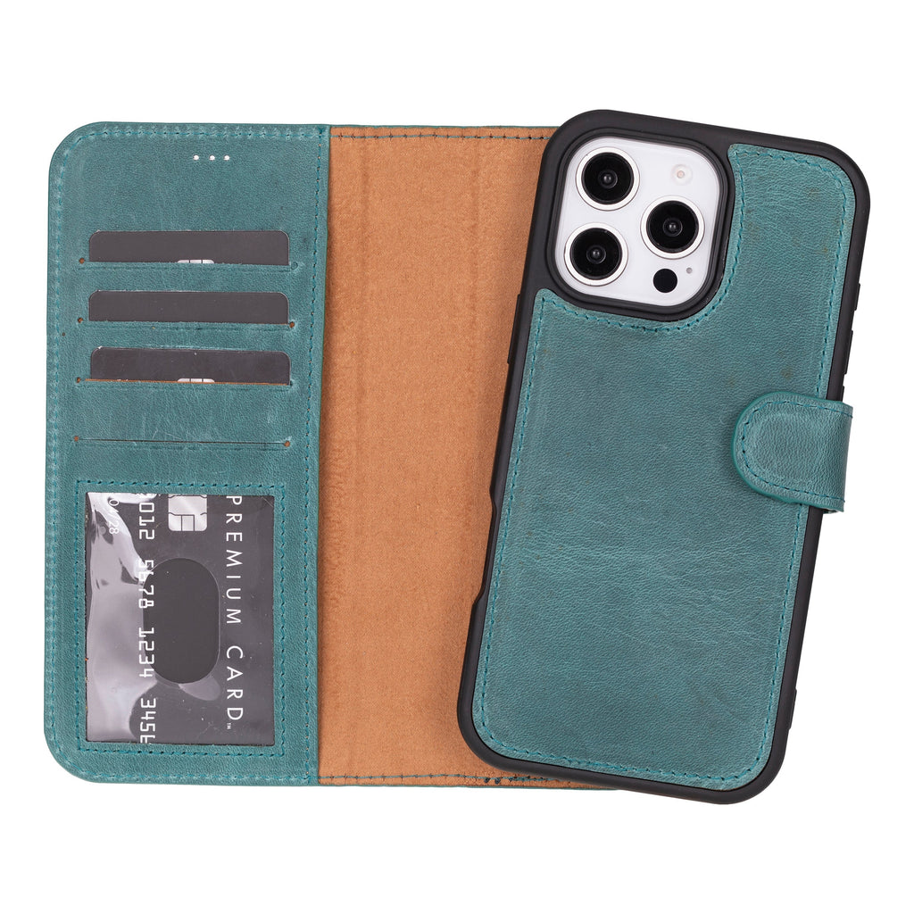 Magic iPhone 16 Pro Max Leather Detachable Wallet Case Mizuri Leather