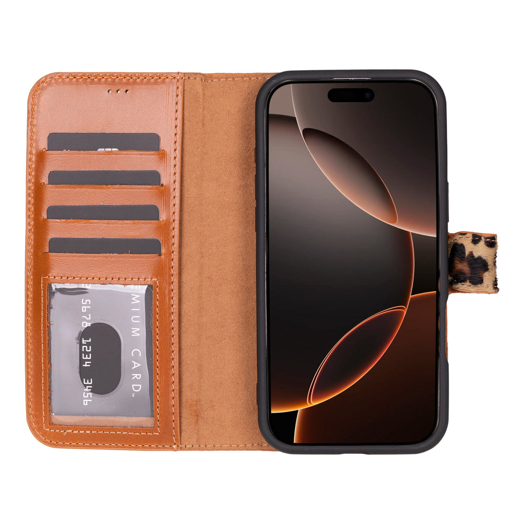 Magic iPhone 16 Pro Detachable Leather Wallet Case Mizuri Leather