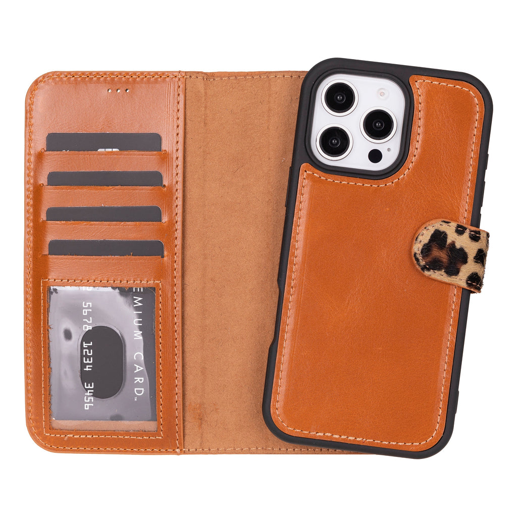 Magic iPhone 16 Pro Detachable Leather Wallet Case Mizuri Leather