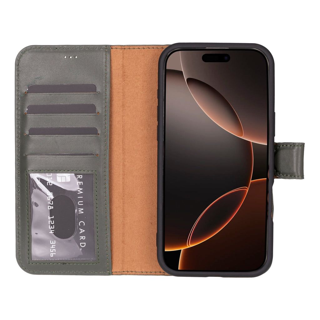 Magic iPhone 16 Pro Detachable Leather Wallet Case Mizuri Leather