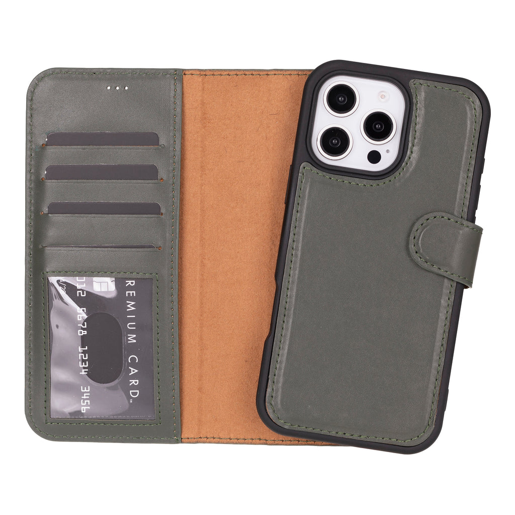 Magic iPhone 16 Pro Detachable Leather Wallet Case Mizuri Leather
