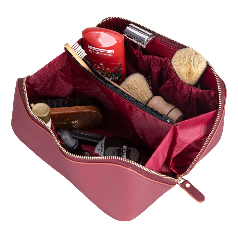 Ella Leather Makeup Bag Mizuri Leather