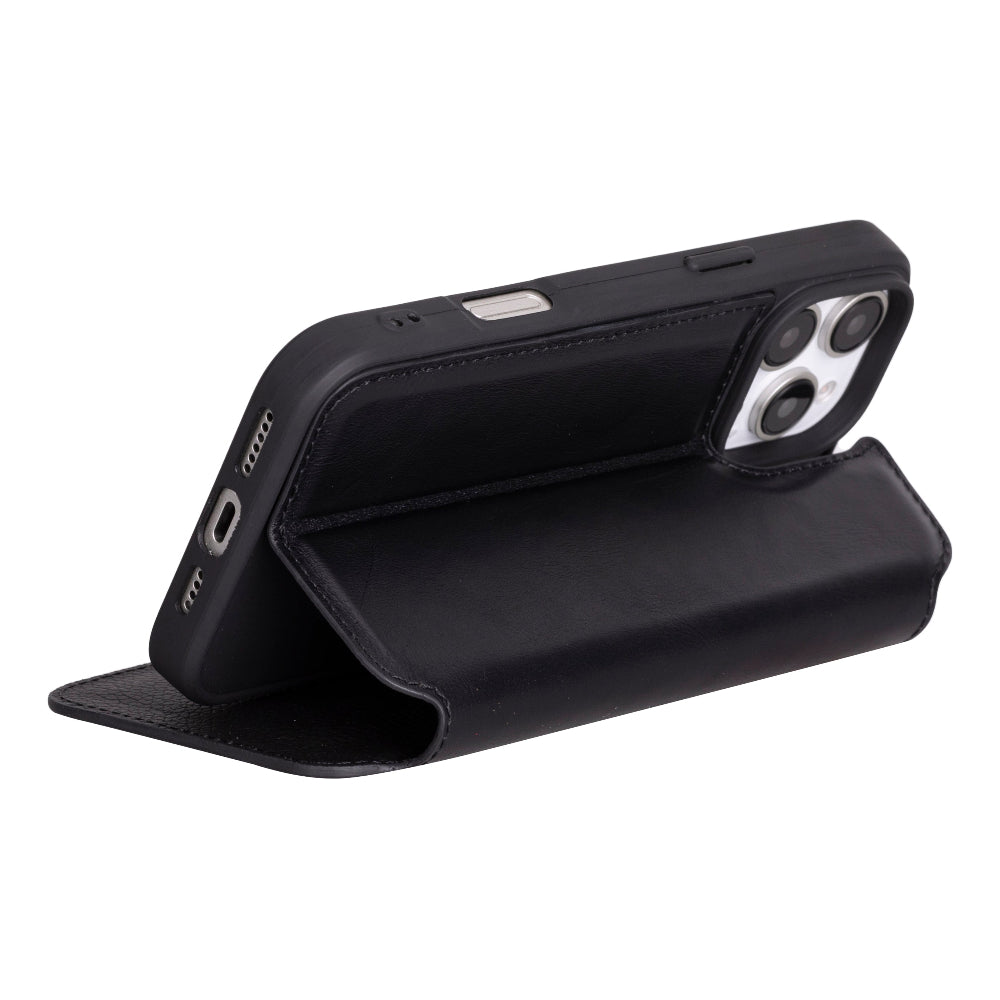 Firenze iPhone 16 Pro Leather Folio Case Mizuri Leather