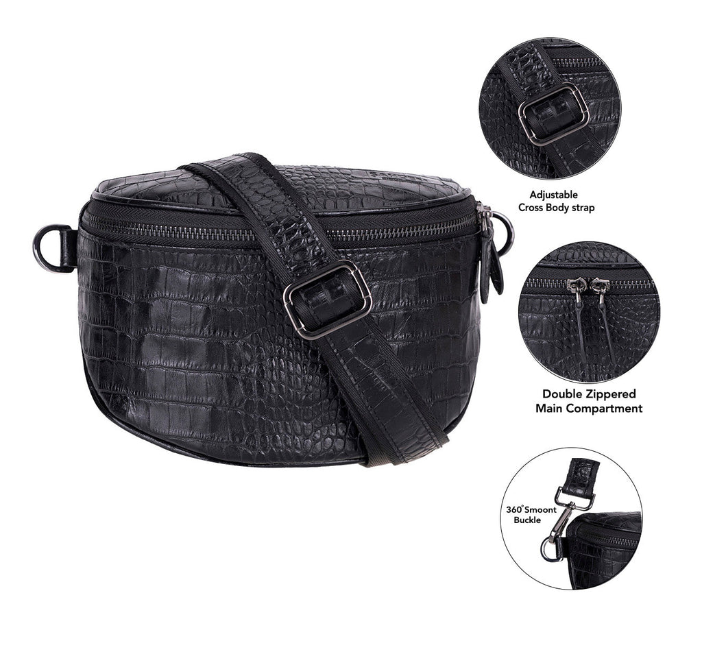 Alora Leather Crossbody Bag Mizuri Leather