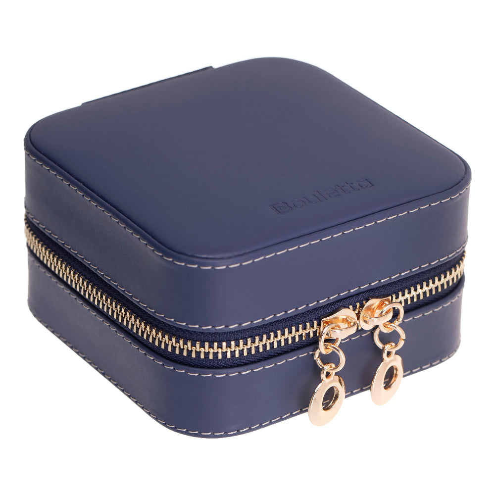 Amanda Leather Jewelry Box, Medium Mizuri Leather