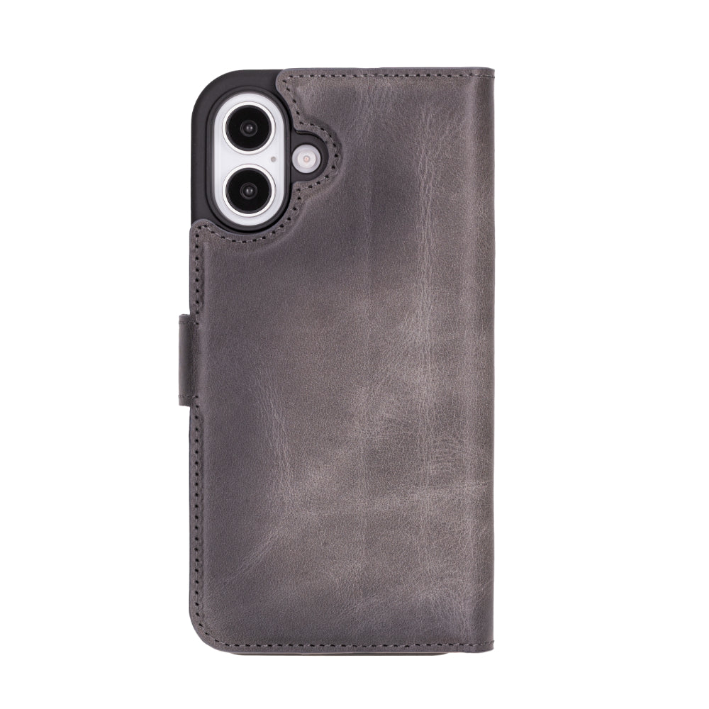 Magic iPhone 16 Plus Detachable Leather Wallet Case Mizuri Leather