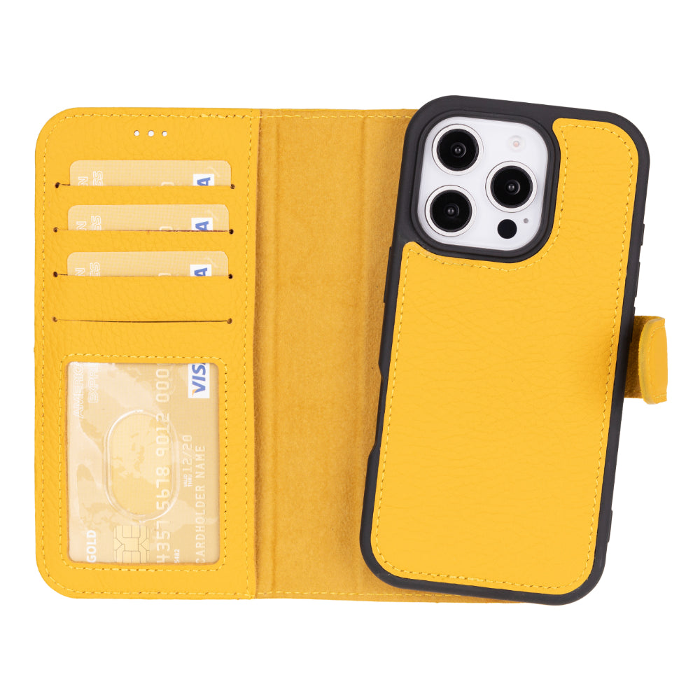 Magic iPhone 16 Pro Detachable Leather Wallet Case Mizuri Leather