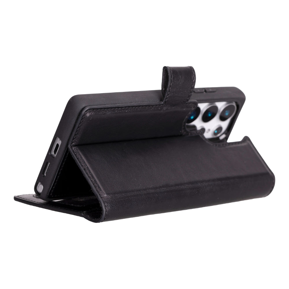 Magic Samsung Galaxy S25 Ultra Detachable Leather Wallet Case - LuggageDesigners
