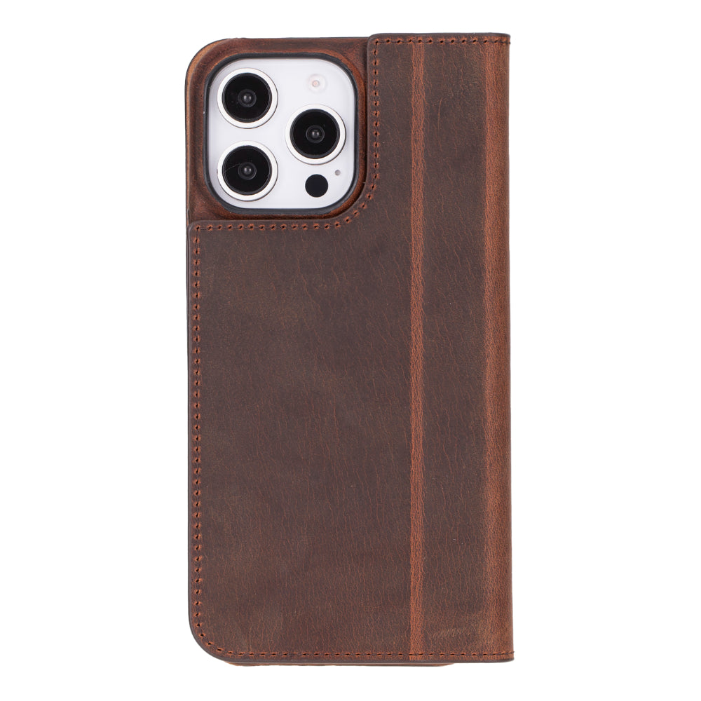 Sonat Leather iPhone 16 Pro Max Folio Case Mizuri Leather