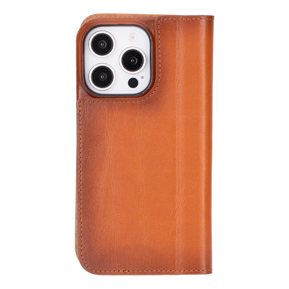 Sonat Leather iPhone 16 Pro Folio Case Mizuri Leather