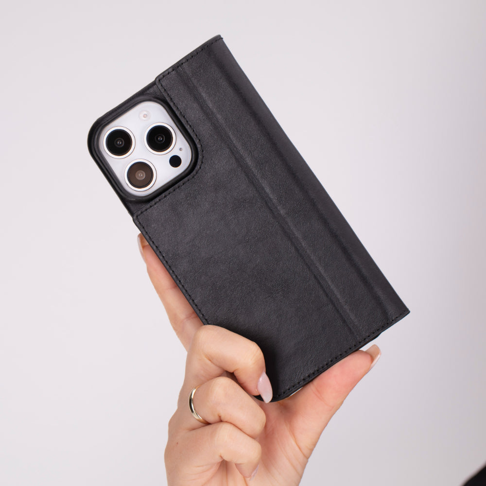 Sonat Leather iPhone 16 Pro Max Folio Case Mizuri Leather